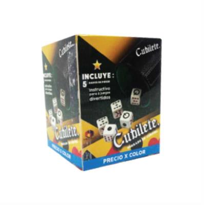 CUBILETE CON 5 DADOS