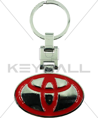 LLAVERO TOYOTA ROJO METALICO