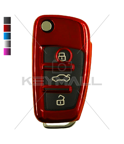 PROTECTOR TPU METALICO BRILLANTE PARA LLAVE AUDI