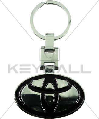 LLAVERO TOYOTA NEGRO METALICO