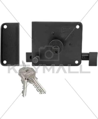 CERRADURA PHILLIPS SOBREPONER INSTAFACIL IZQUIERDA NEGRO CAJA