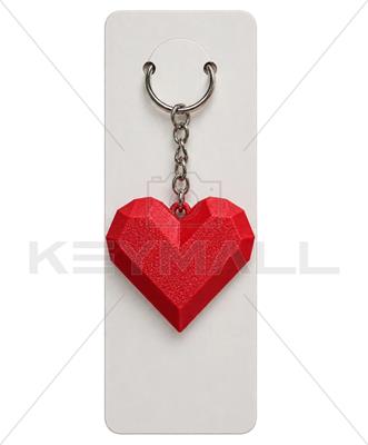 LLAVERO CORAZON PLÁSTICO 3D