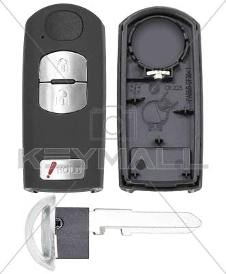 CARCASA LLAVE CONTROL MAZDA PROX FCC KR55WK49383 3B