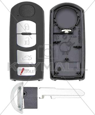 CARCASA LLAVE CONTROL MAZDA PROX FCC KR55WK49383 4B